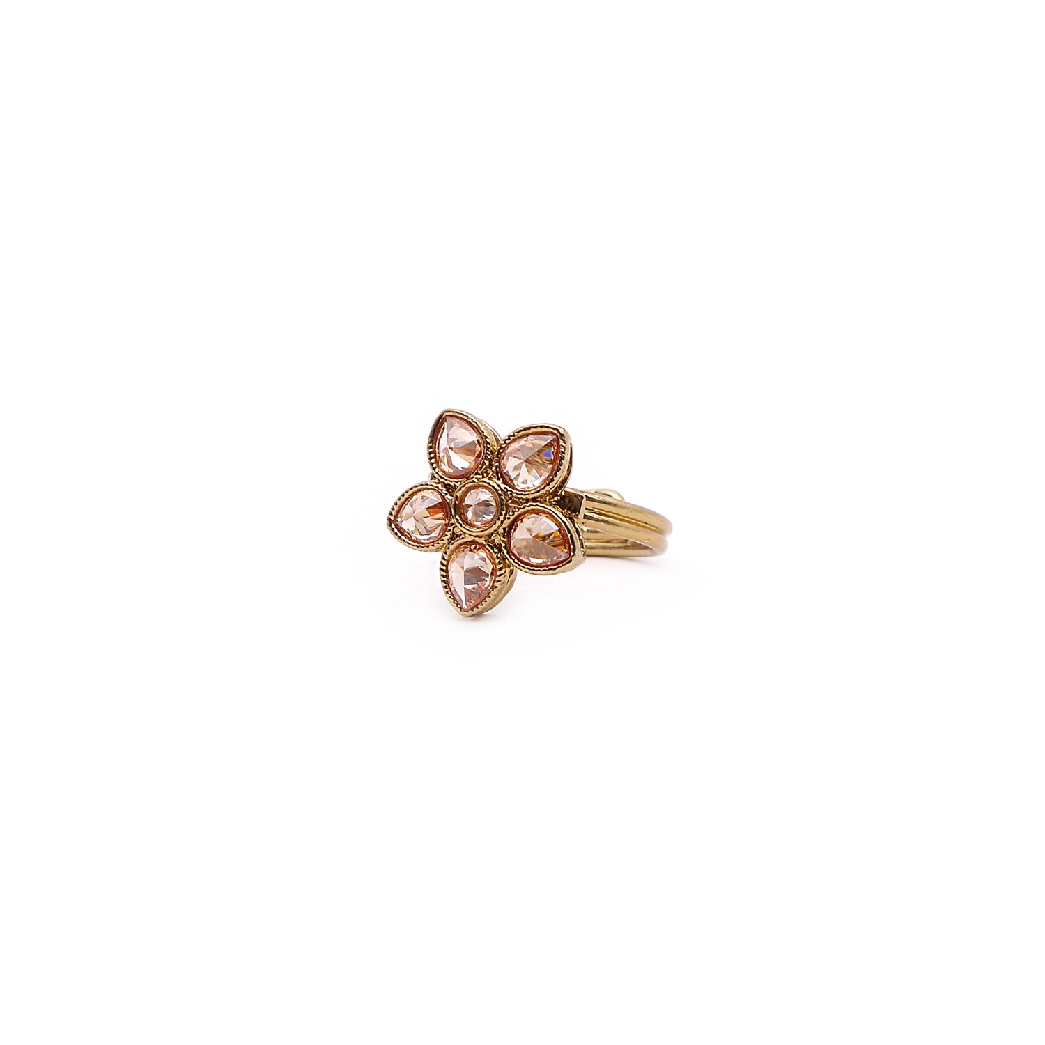 Forget-Me-Not Ring in Antique Gold