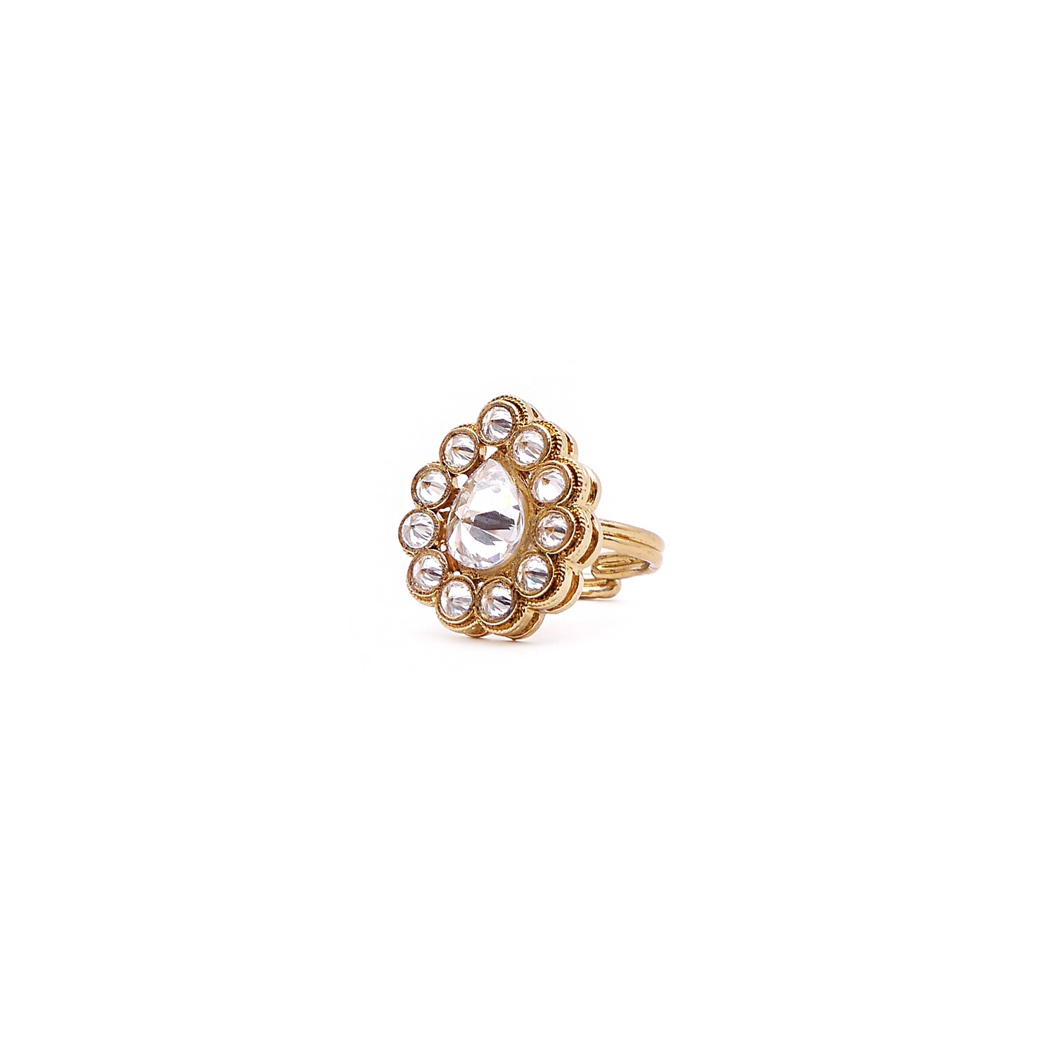 Sorrell Ring in White Crystal