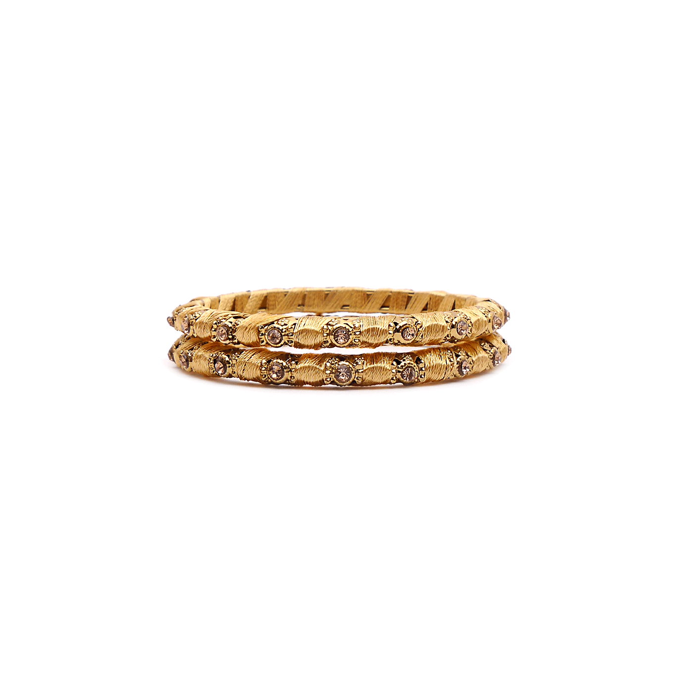 Gold Thick Thread Bangles