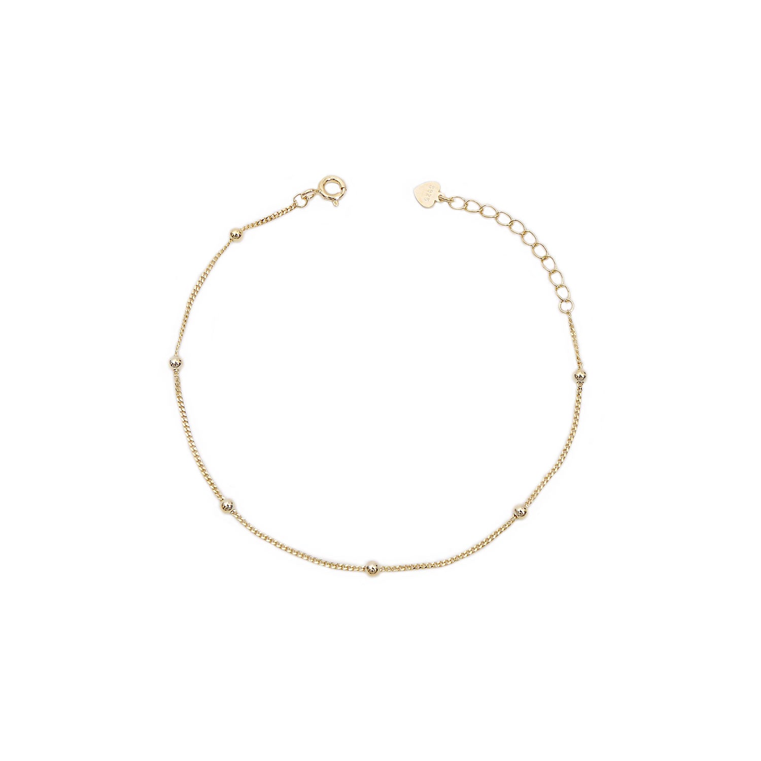 Gold Plated Sterling Silver Ball bracelet
