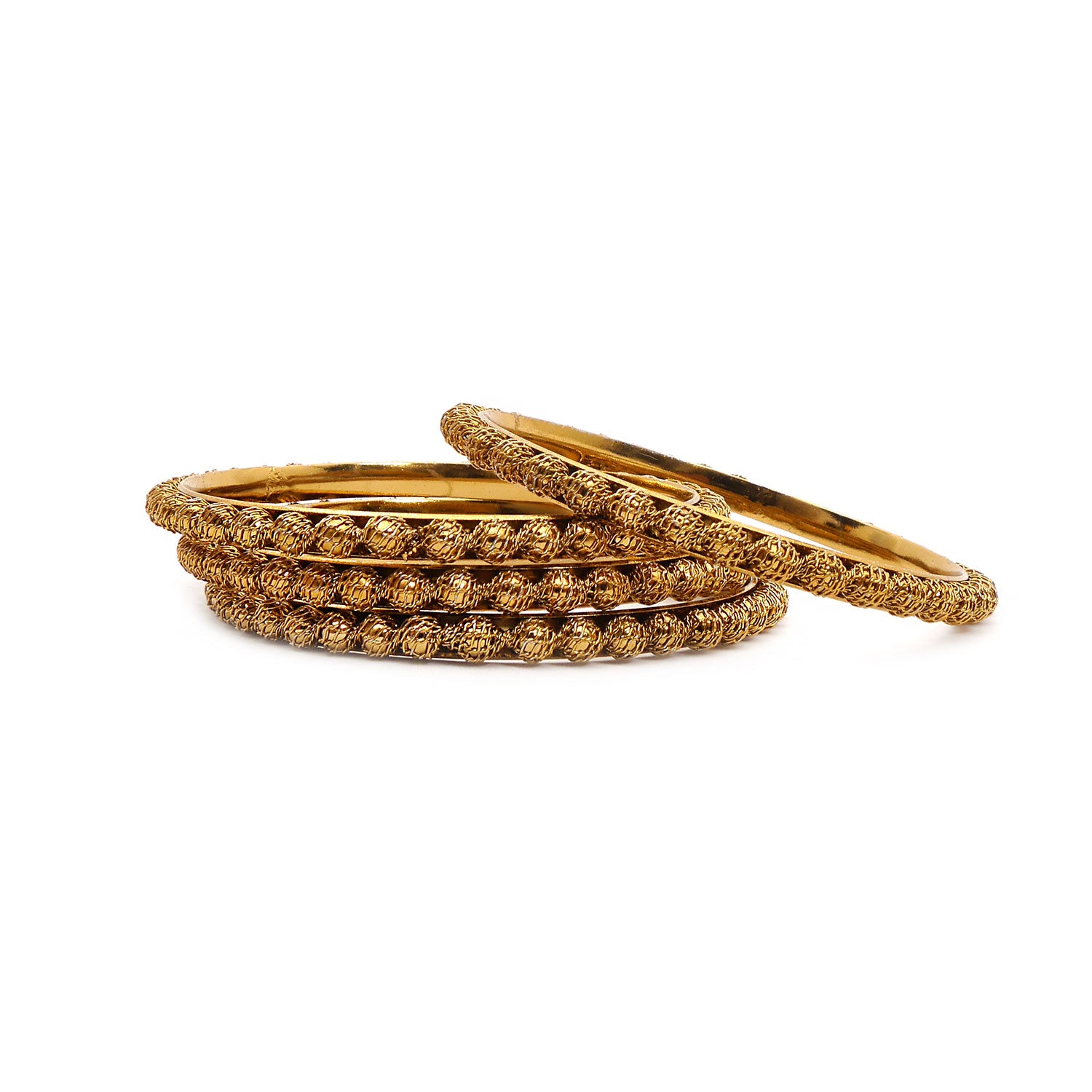 Antique Mesh and Bead Bangles