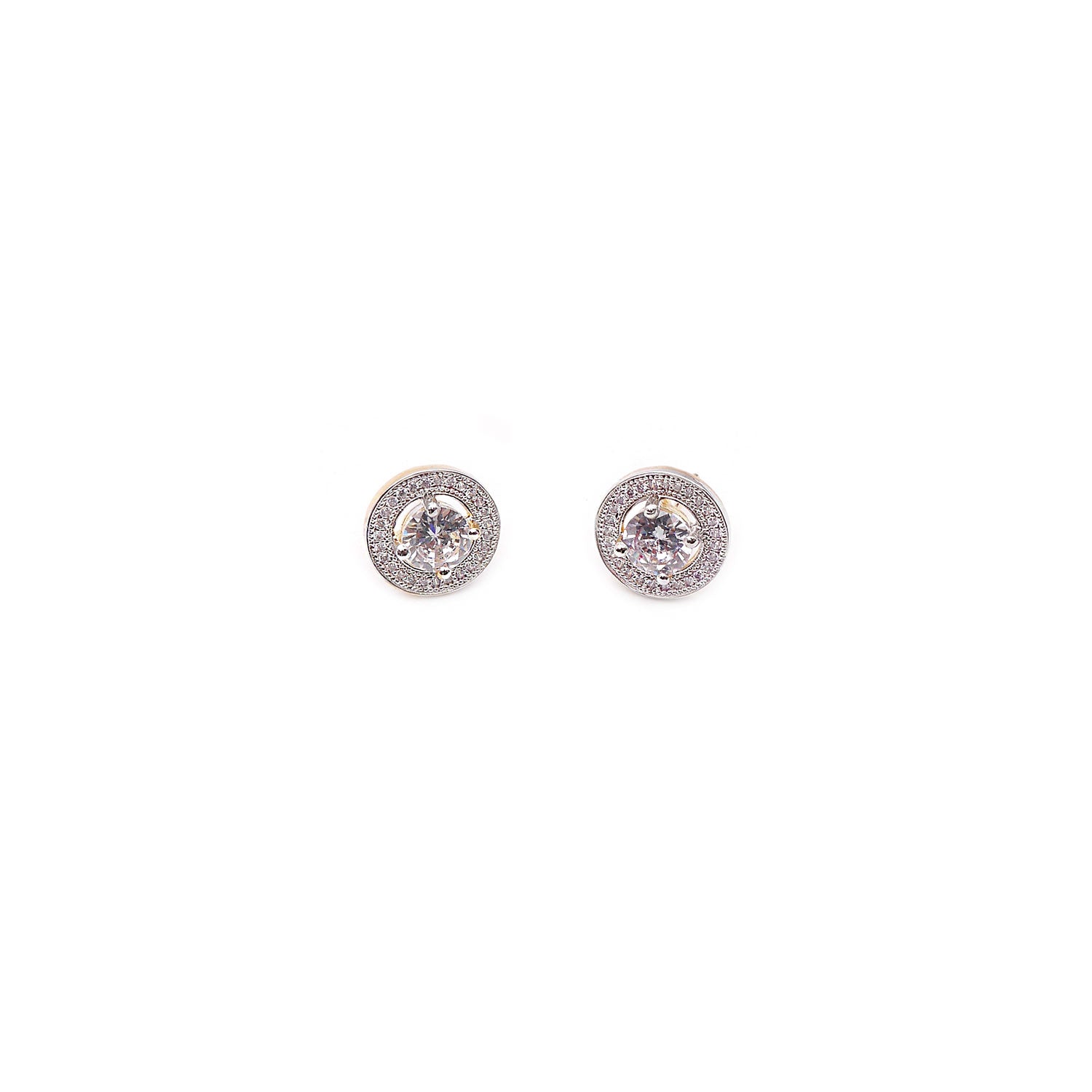 Leah Cubic Zirconia Studs in White