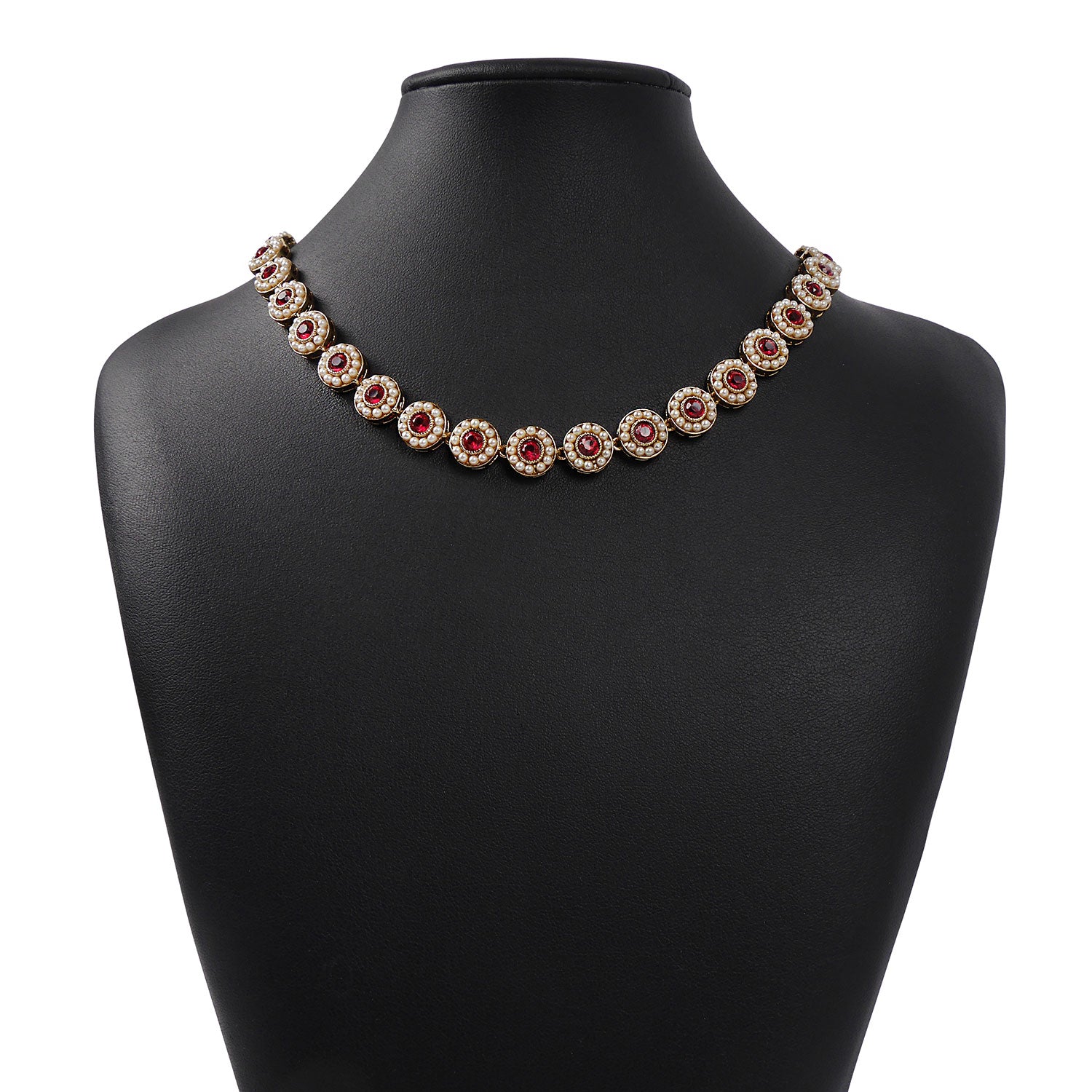 Leela Necklace in Hot Pink