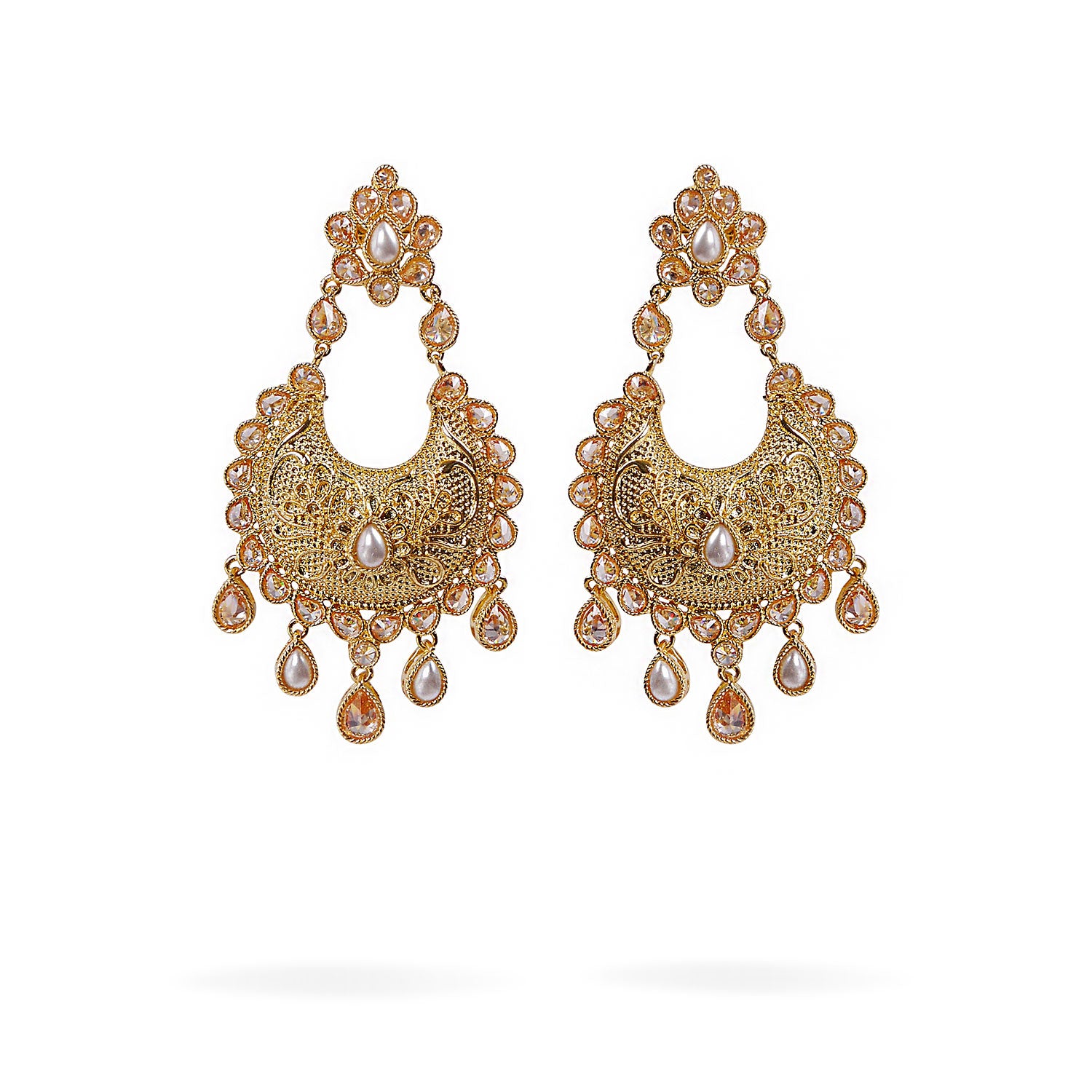 Avira Earrings in Pearl and Gold