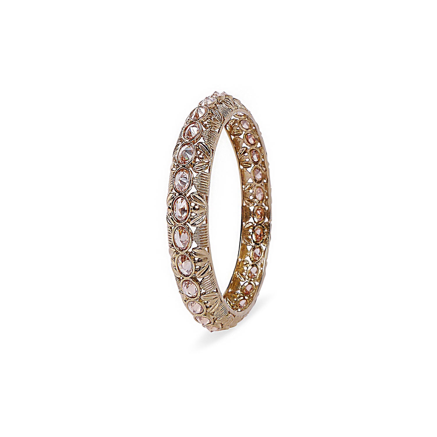 Oval Classic Bangle in Antique Gold