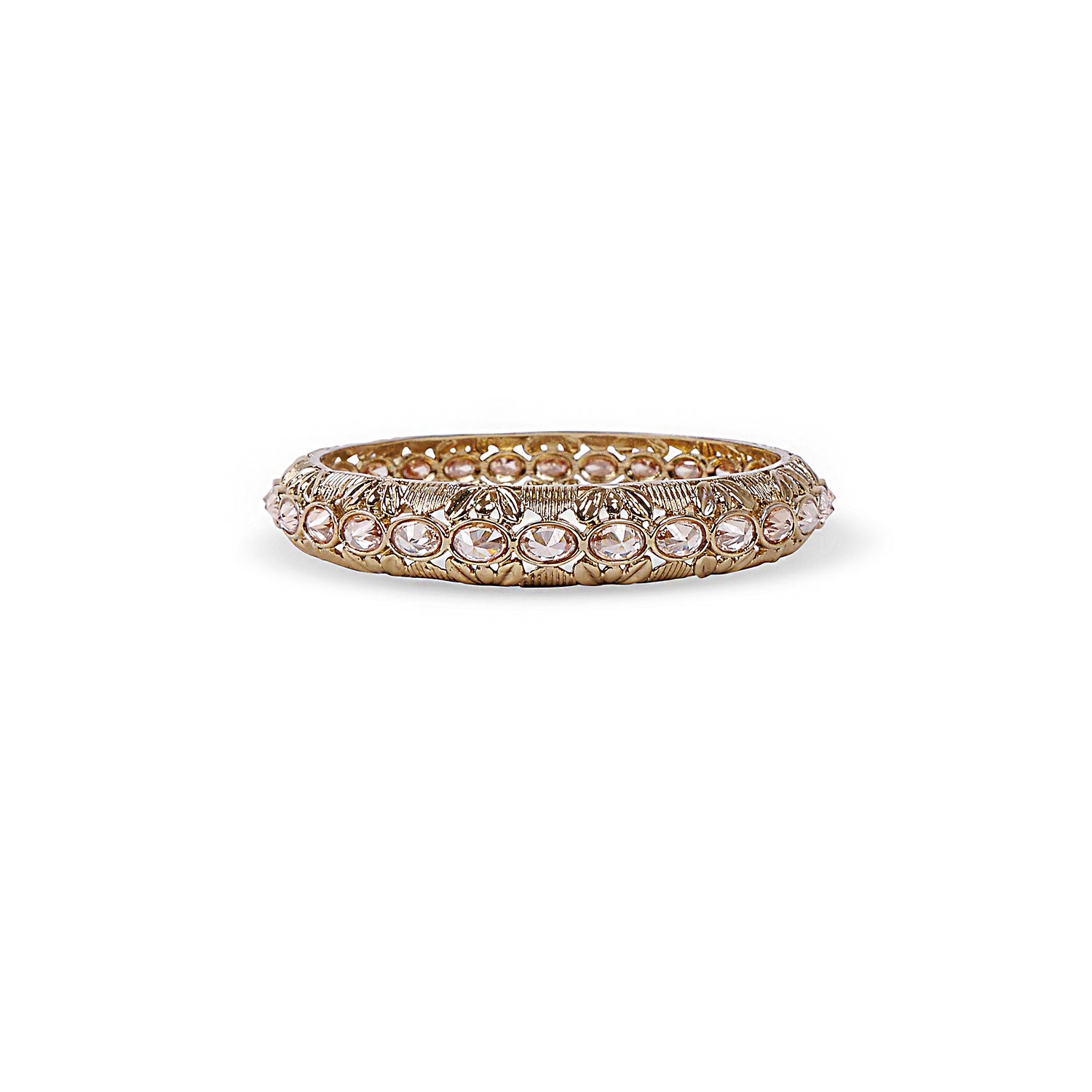 Oval Classic Bangle in Antique Gold