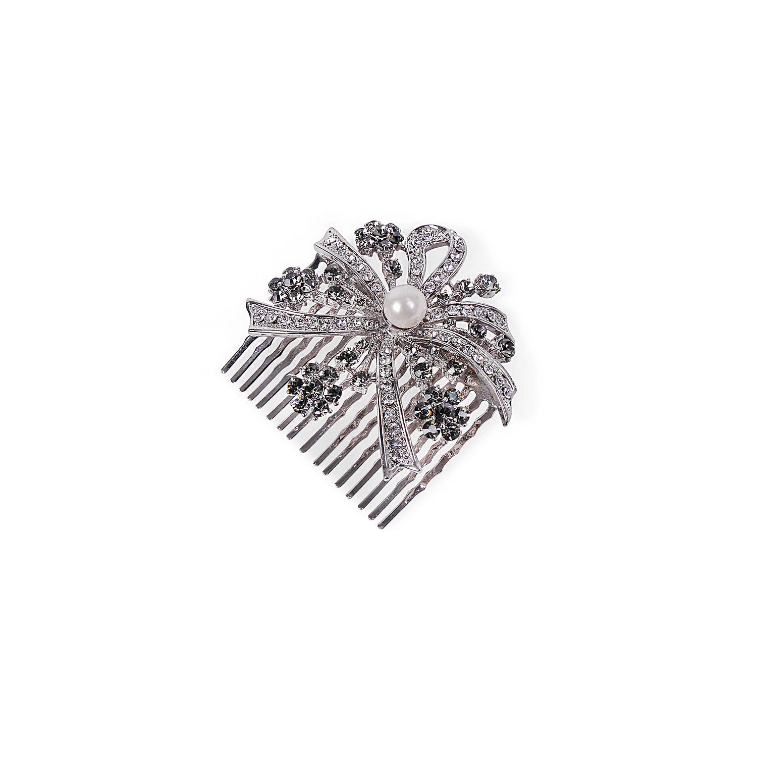 Alora Hair Comb in Black and White