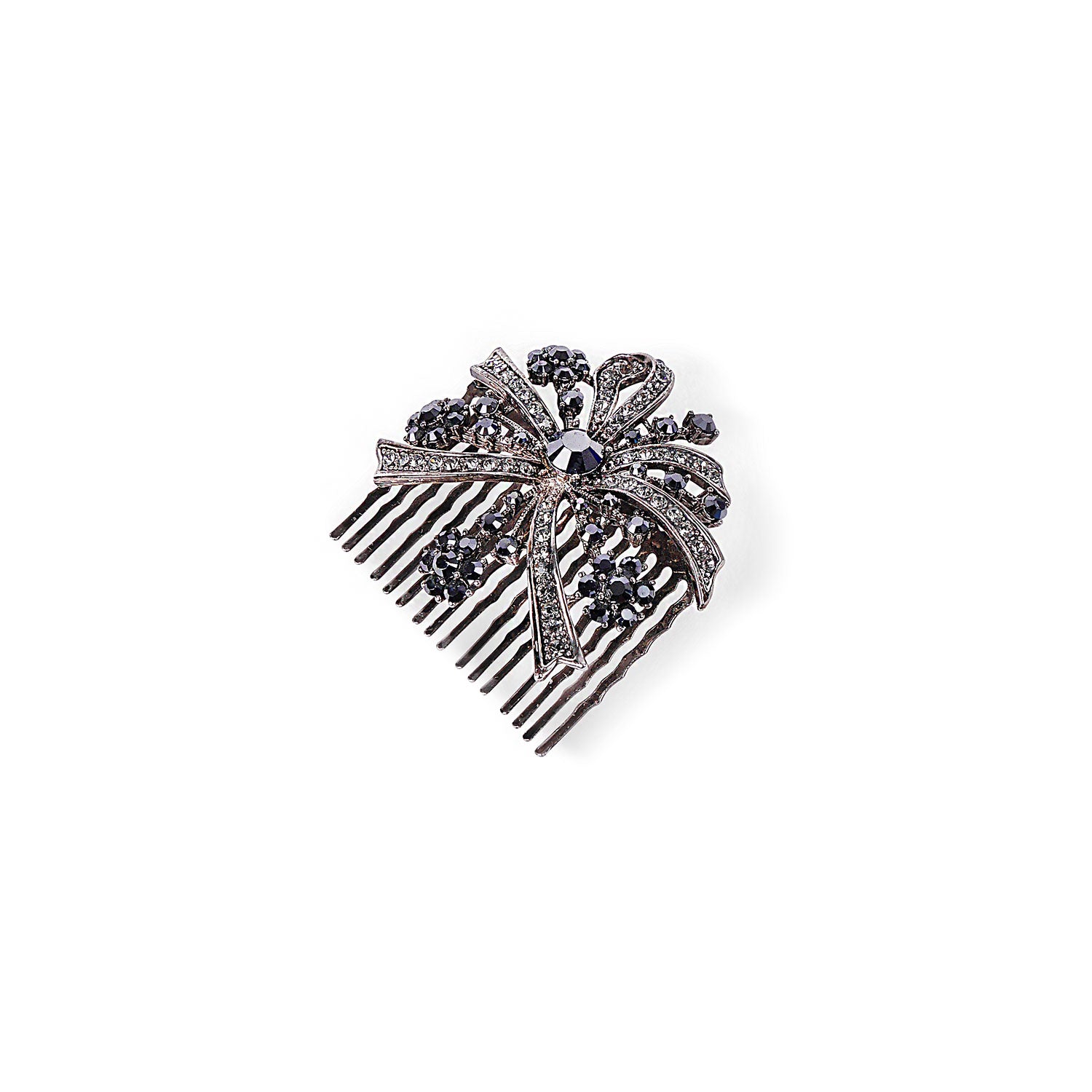 Alora Hair Comb in Black and Grey