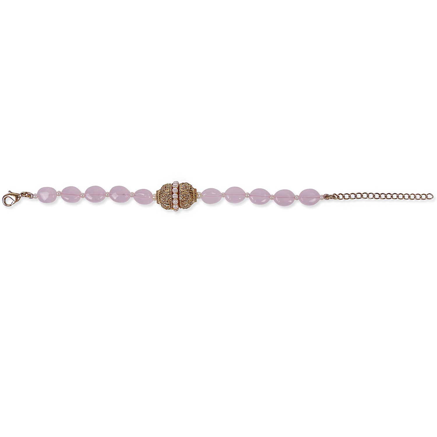 Mahira Bead Bracelet in Light Pink