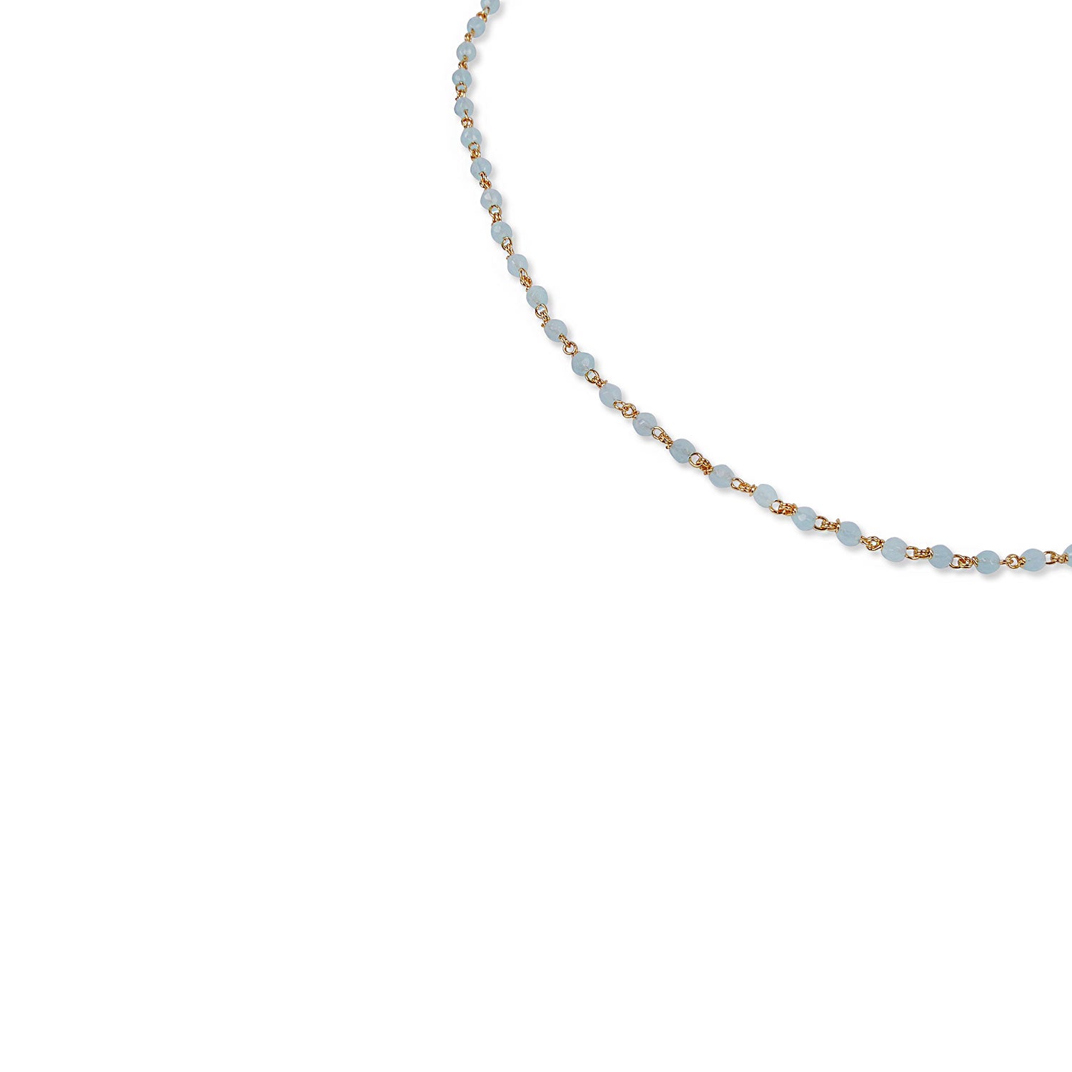 Maria Beaded Necklace in Light Blue