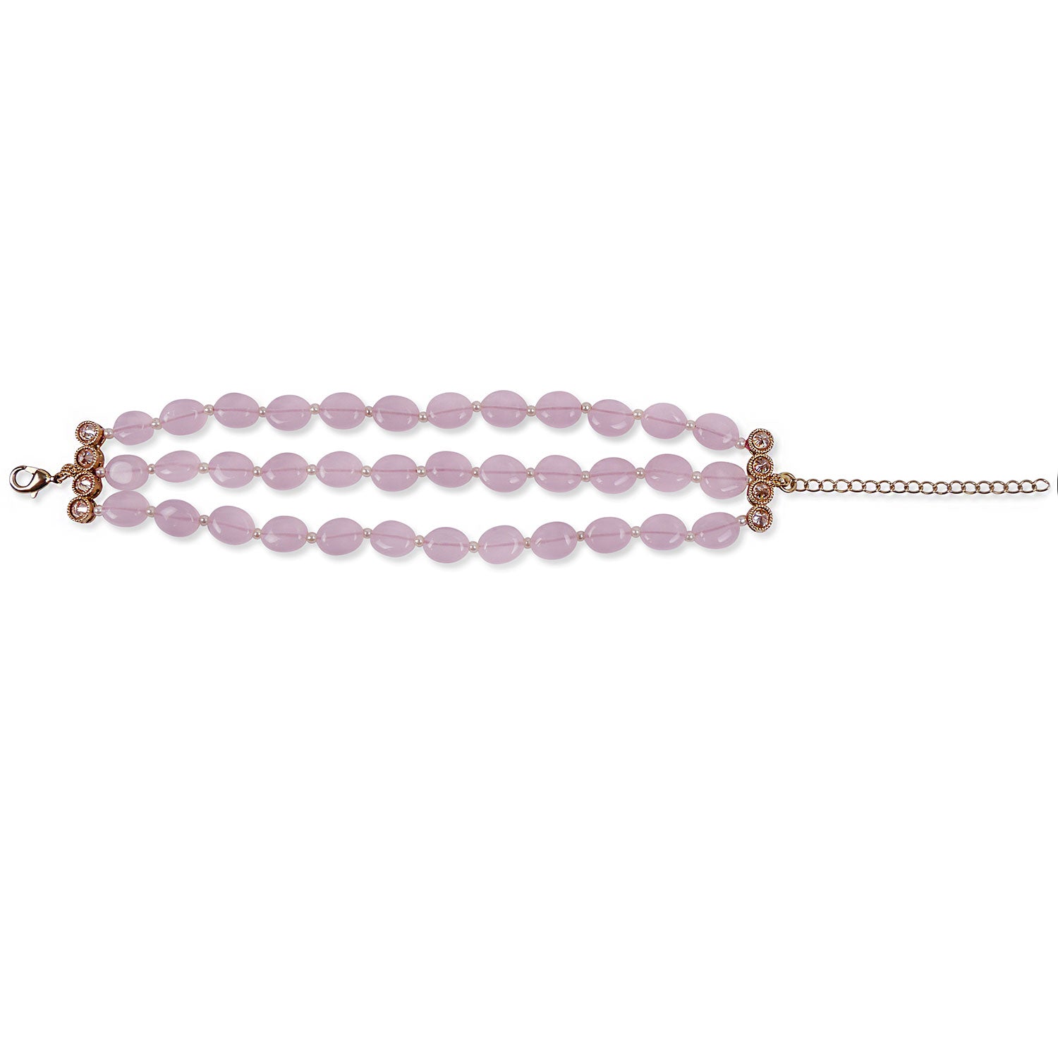 Sofiya Bead Bracelet in Light Pink