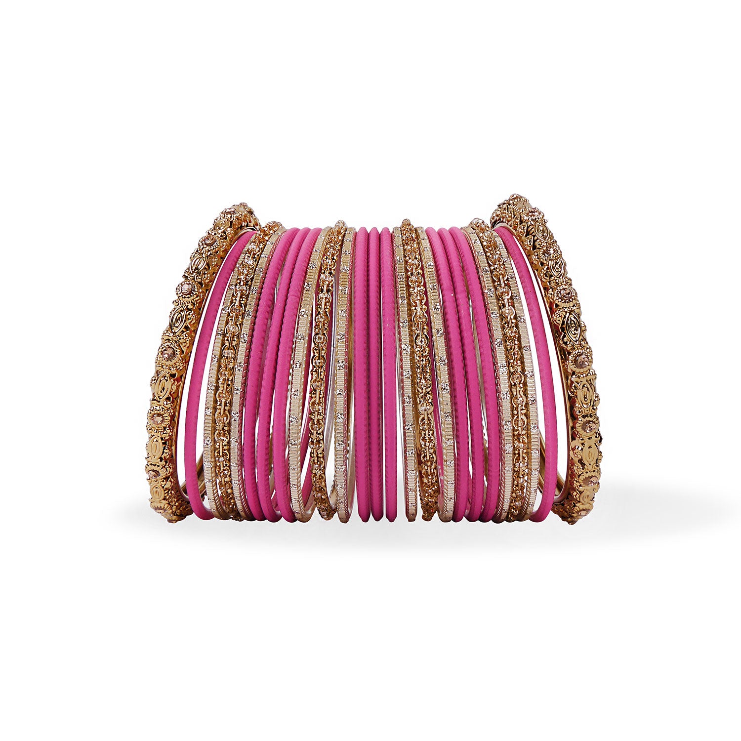 Classic Bangle Set in Pink