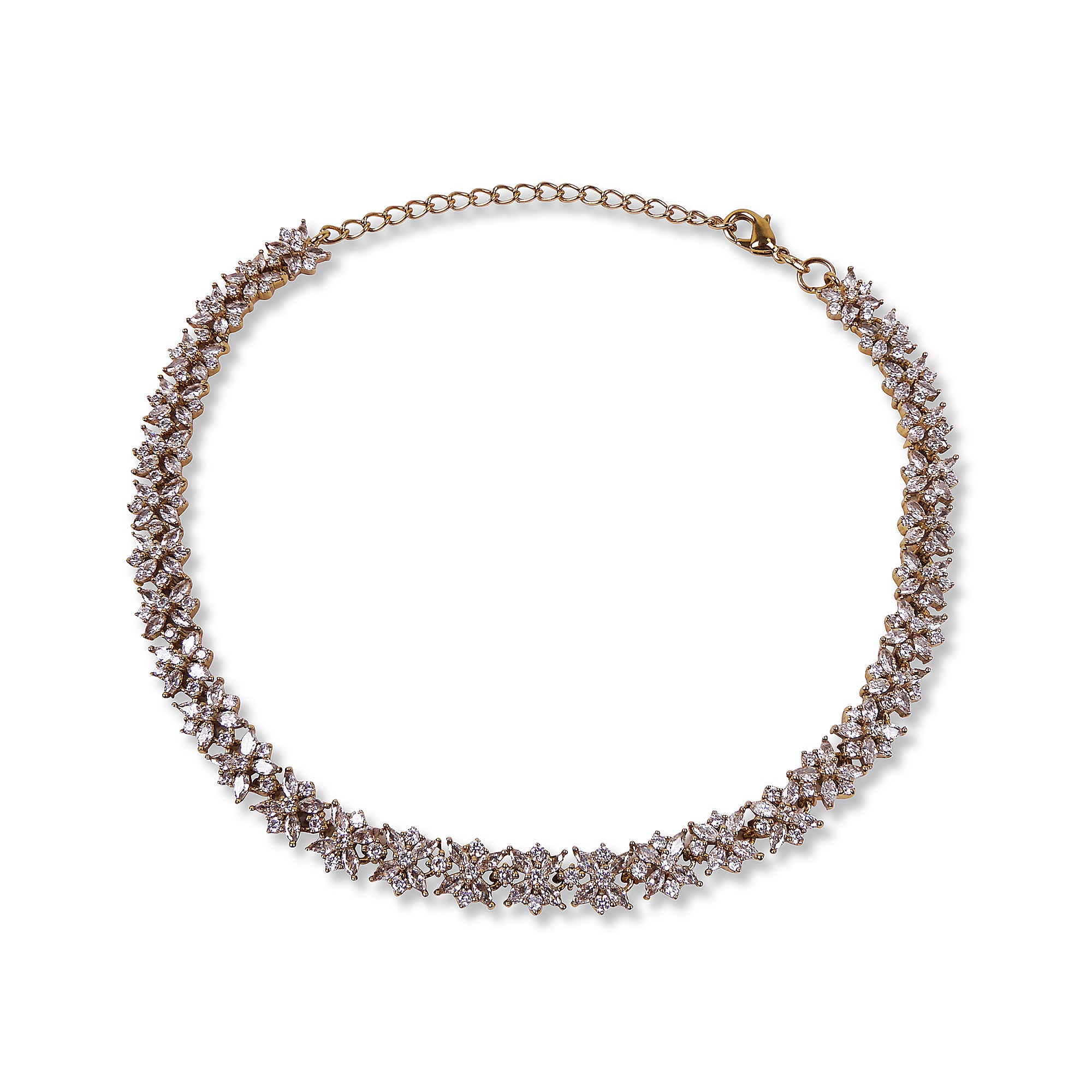 Stellar Cubic Zirconia Anklet in White