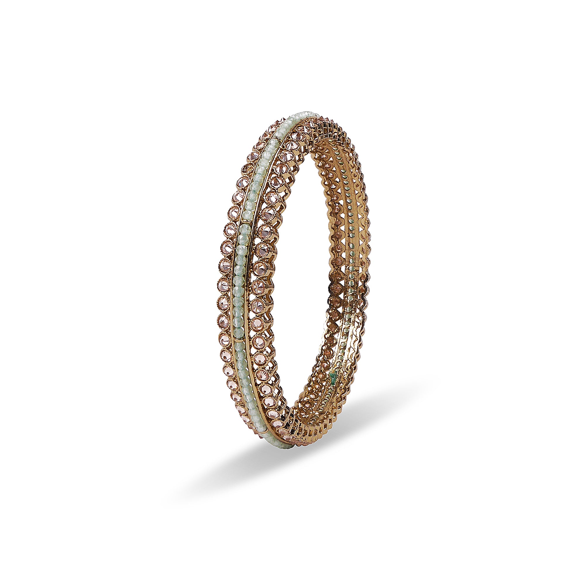 Saiya Mint Crystal Bangle
