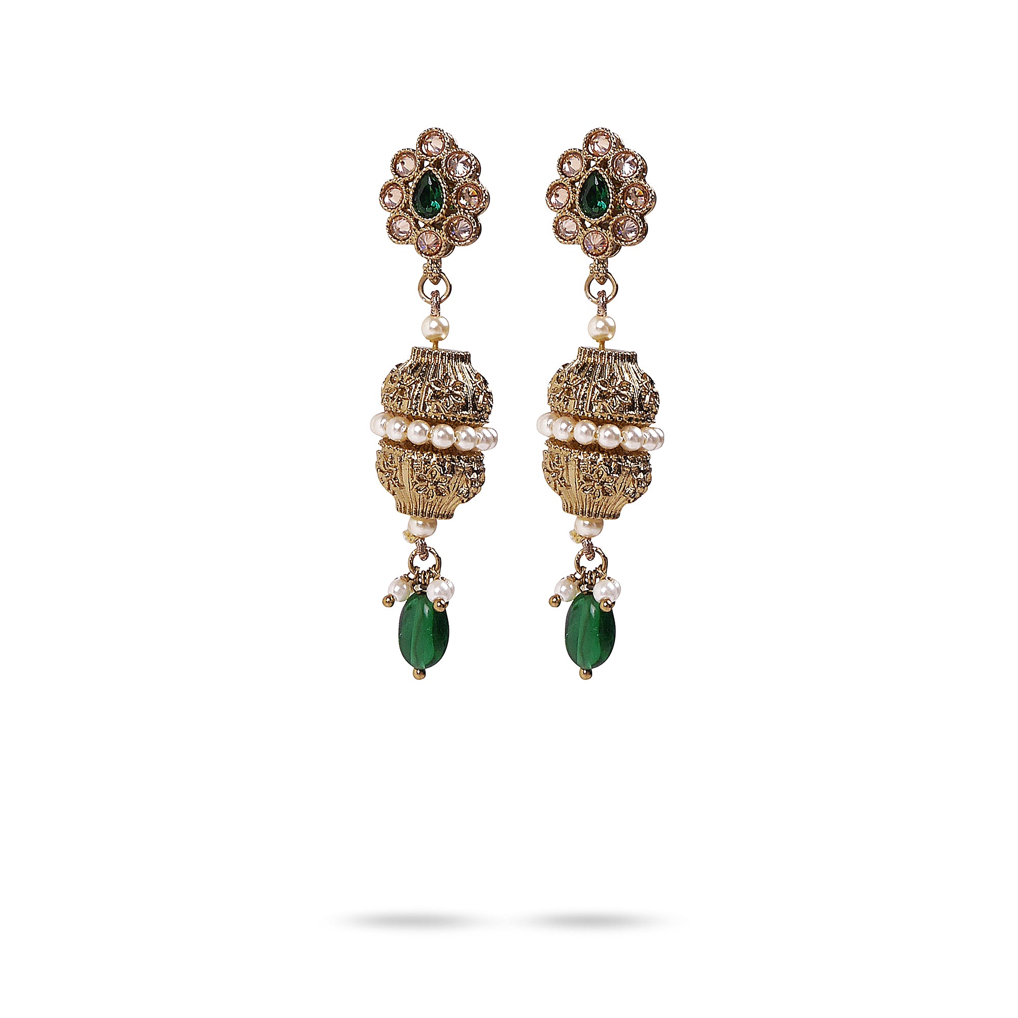 Mahira Green Earrings