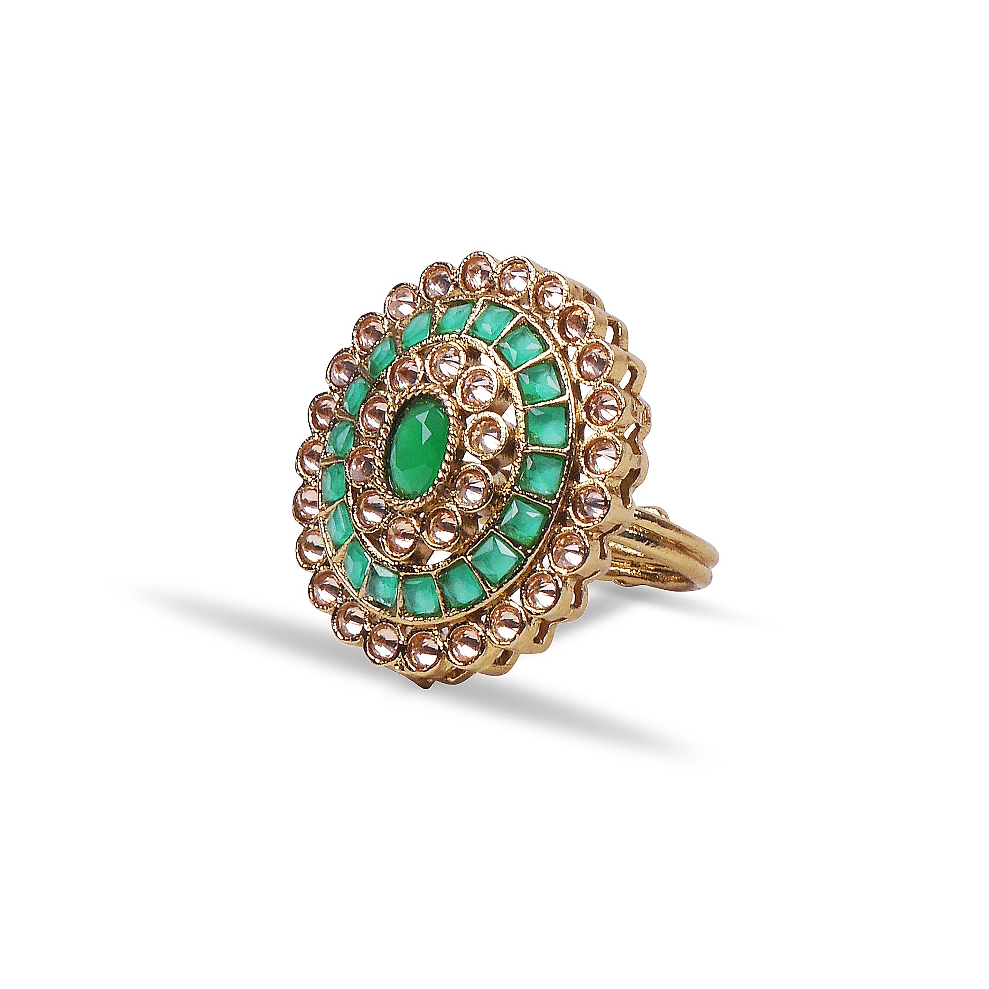 Jiera Classic Ring in Green