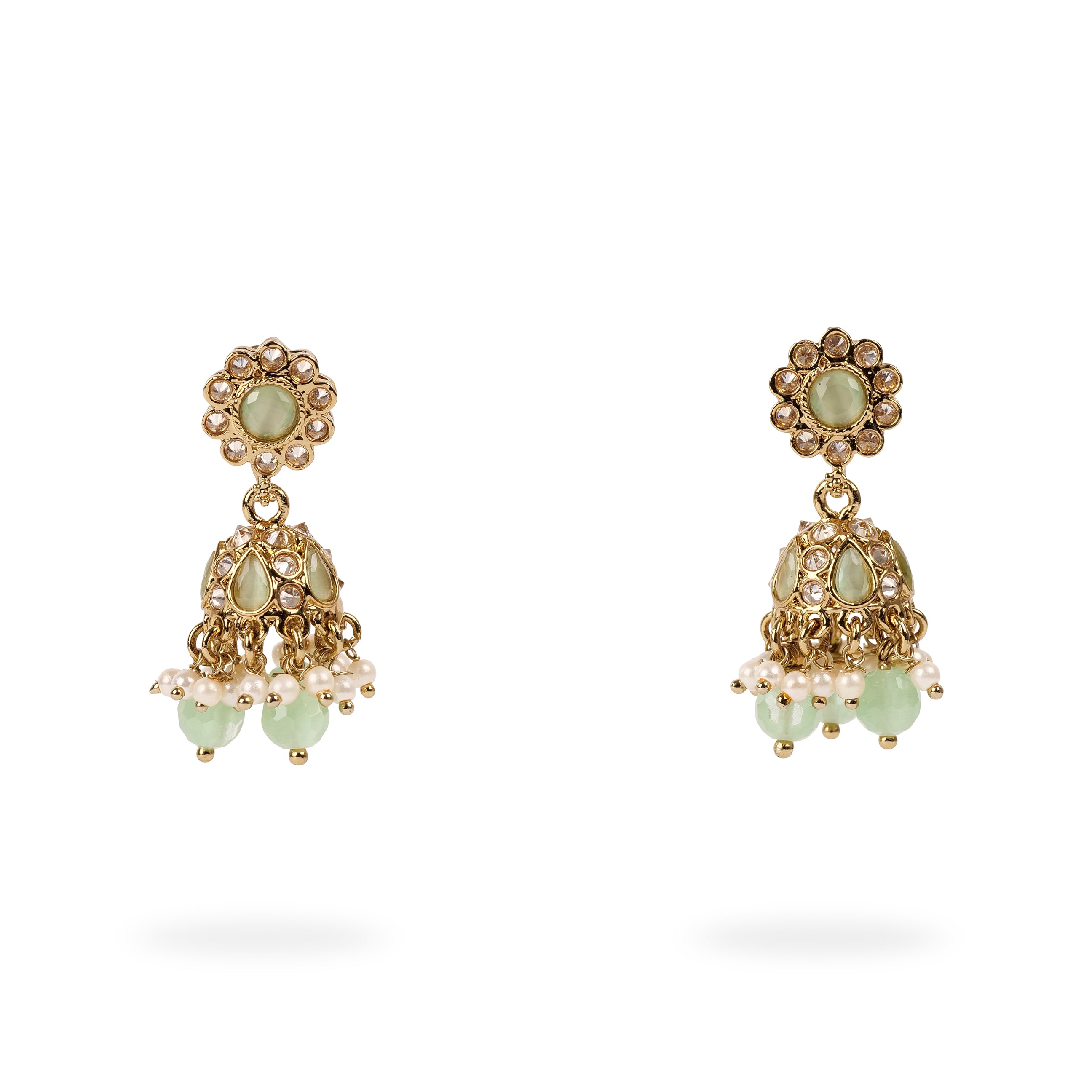 22K Yellow Gold & Ruby Jhumka Earrings (19.2gm) – Virani Jewelers