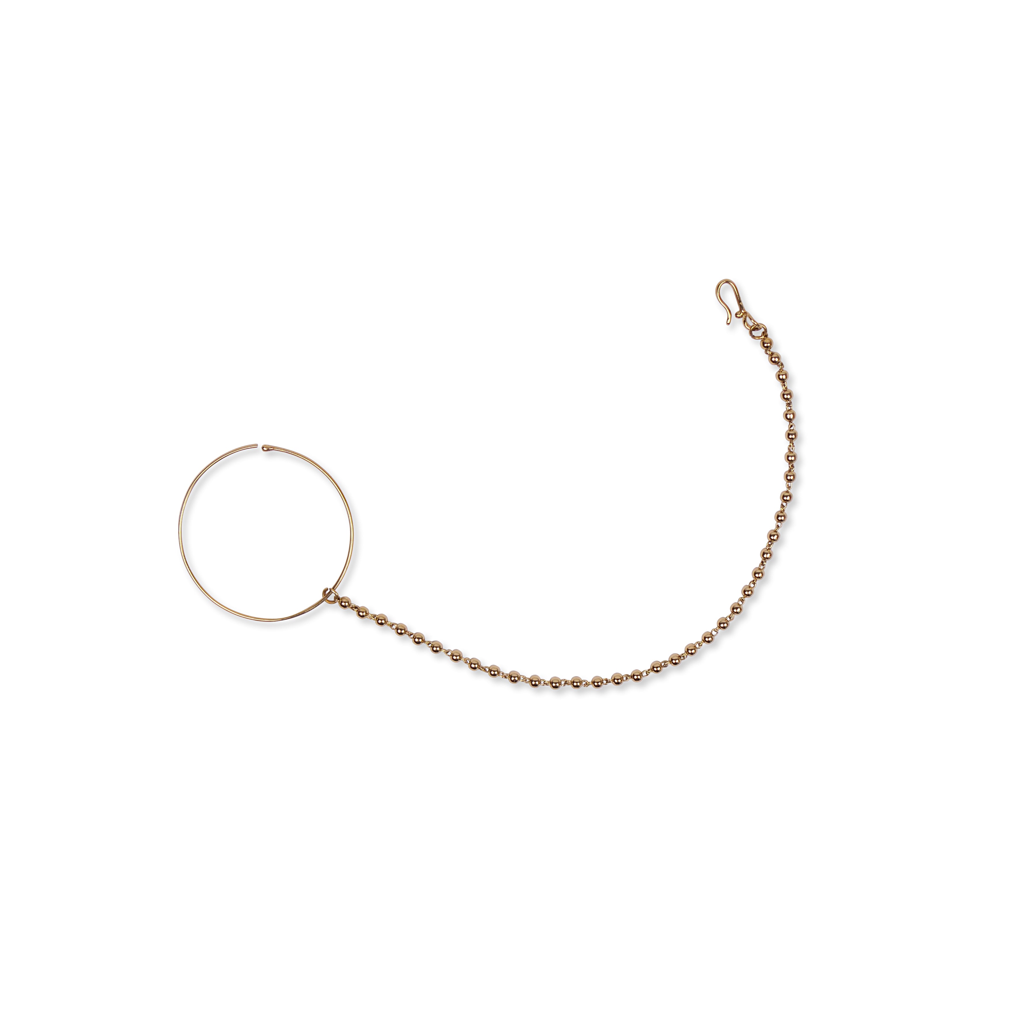 1.5" Plain Bridal Nose Ring in Antique Gold