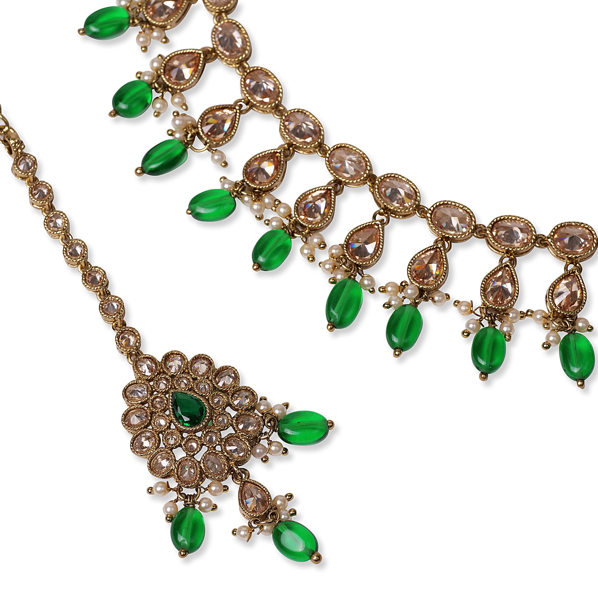 Nilima Necklace Set in Green