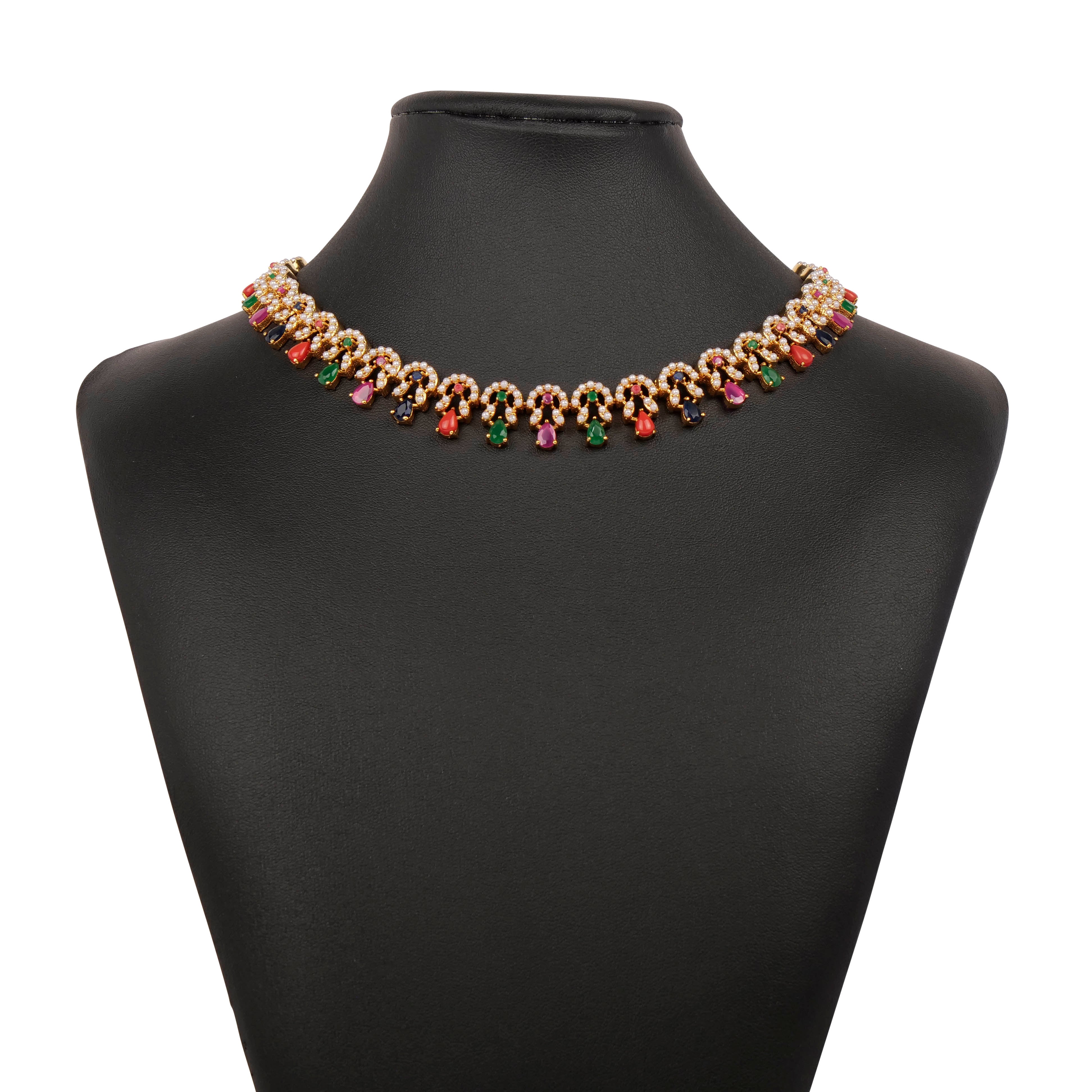 Himani Rajasthani Necklace Set in Multi